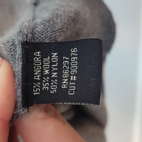 BCBGMaxAzria Ash Grey Wool Blend Sleeveless Turtleneck Women Size XL Top - Picture 6 of 7